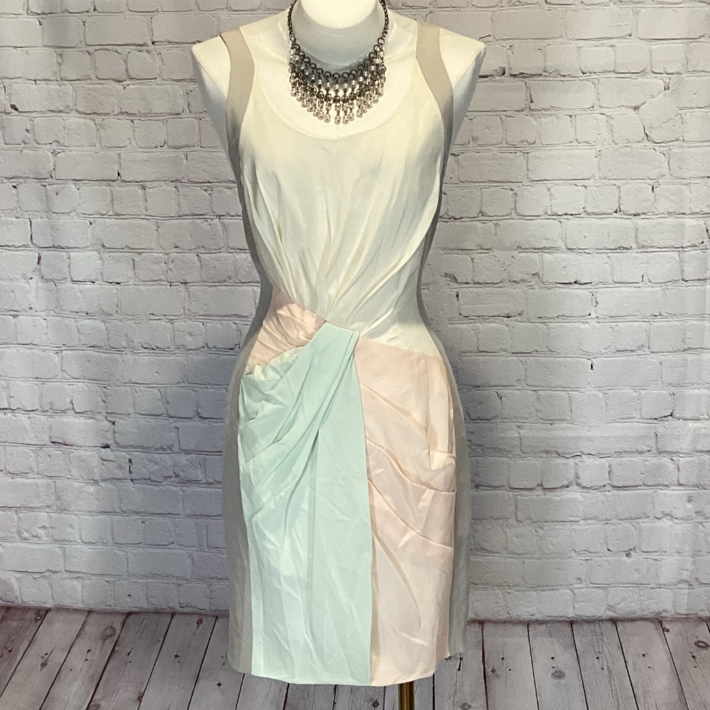 532. Rebecaa Minkoff Pastel Silk Dress Nwot Size 8